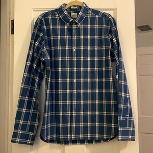 J Crew Cotton Plaid button down